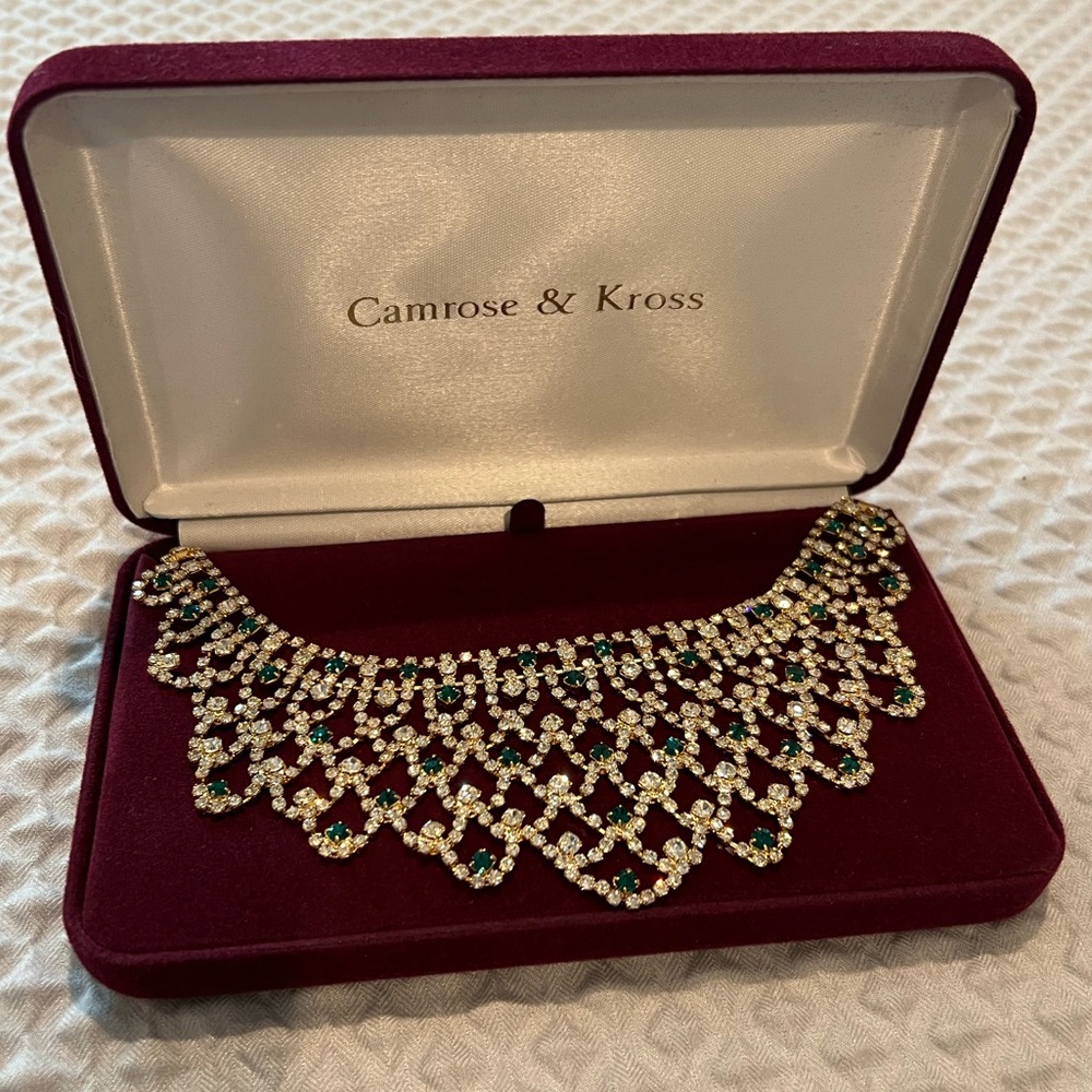 Camrose & Kross Jacqueline Kennedy Emerald & Diamond Choker